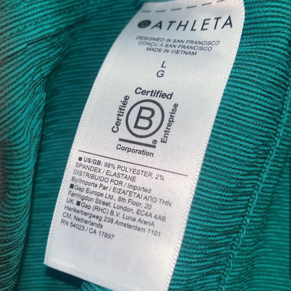 NWT Athleta Echo Top Quick Dry Breathable Blouse - Picture 6 of 8